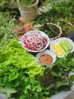 Hình của món Bò Nhúng Giấm (Dấm).