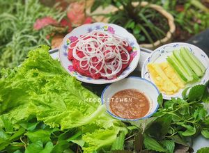 Hình của món Bò Nhúng Giấm (Dấm).