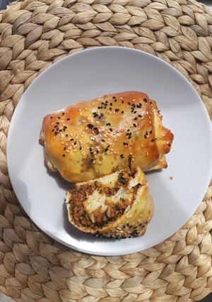 عکسی از دستور پیراشکی گوشت در فر