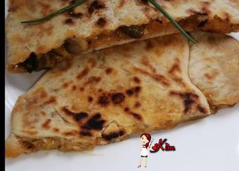 The New Way Making Recipe Cheesy Mushroom Paratha Delicious Perfect