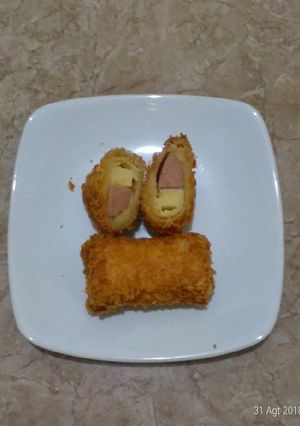 Foto resep Roti sosis gulung