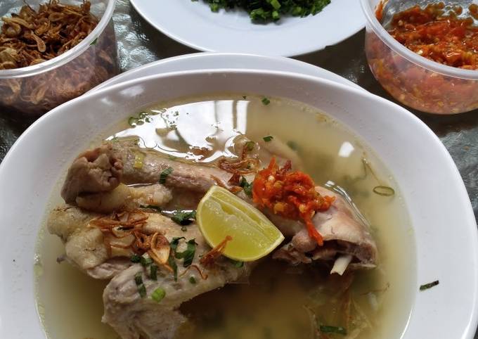 Resep Sop Ayam Ala Pak Min oleh nur prapti ahadiati Cookpad