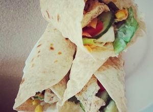 Tortilla tekercs házilag recept fotója