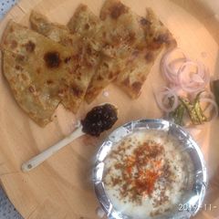 A picture of Patiala potato paranda.