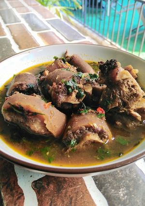 A picture of Cowtail peppersoup.