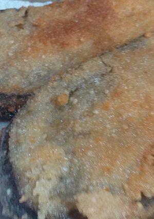 Una foto de Milanesas se berenjenas