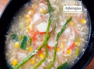Foto resep Sop Jagung Asparagus
