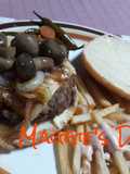 Hamburguesa de sirloin y champiñones