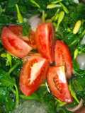 Sayur bening bunga pepaya dan kangkung (tidak pahit)