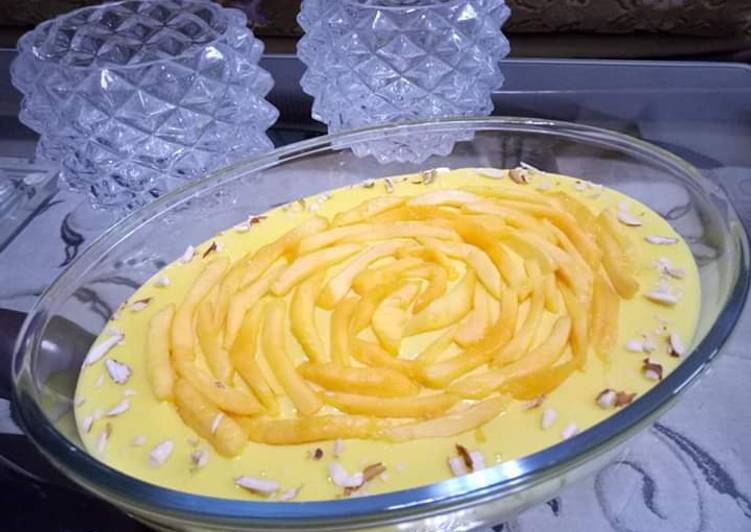 Mango custard