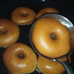 Homemade doughnuts A picture of Homemade doughnuts.