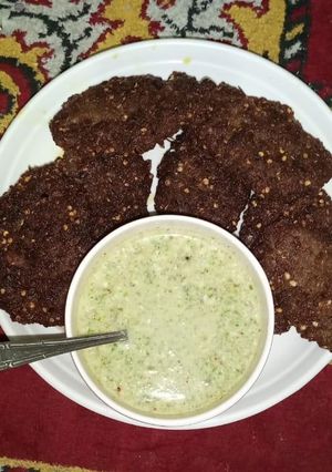 A picture of Chapli Kabab.