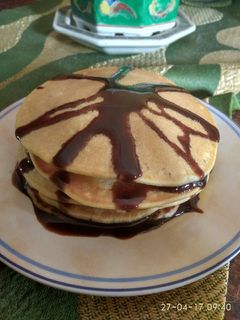 Foto resep Pancake lembut isi selai kacang