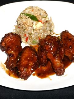 A picture of Mongolian chicken wings.