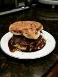 Brad's messy burger