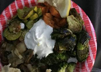 Update, Serving Recipe Roasted vegetable bowl Yummy
