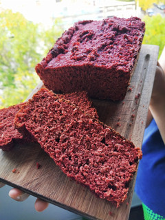 Una foto de Pan de remolacha