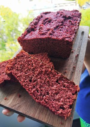 Una foto de Pan de remolacha