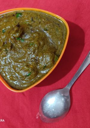 A picture of Palak Paneer.