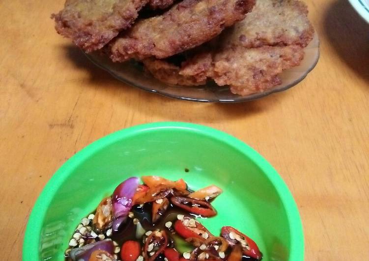 Resep Oncom Goreng crispy Sambal Kecap, Lezat Sekali
