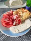 Zöld fűszeres paneer sajt