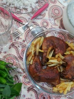 عکسی از دستور مرغ رب اناری