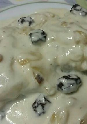 Foto principal de Bacalao con nata, piñones y pasas