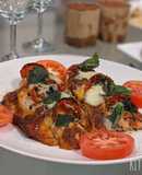 Caprese stuffed chicken