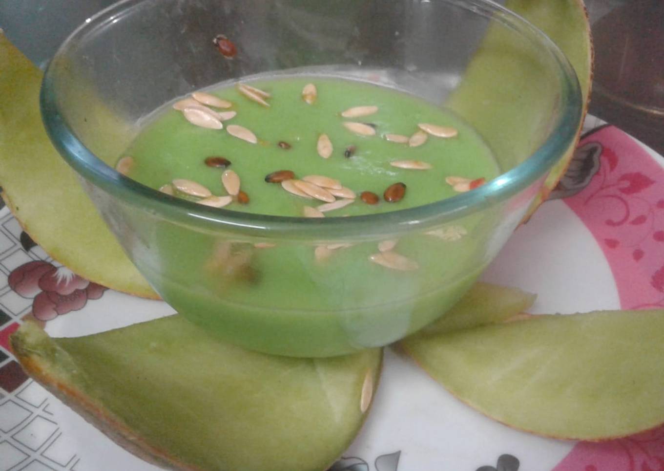 Greenland(green melon custard)