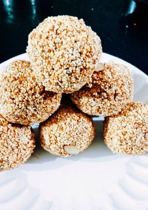 A picture of Super healthy tasty rajgira ladoos.