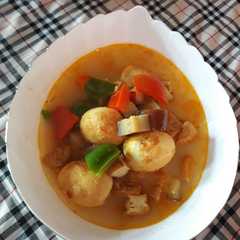 รูปของ Lodeh isi campur2 pedaas(no santann)