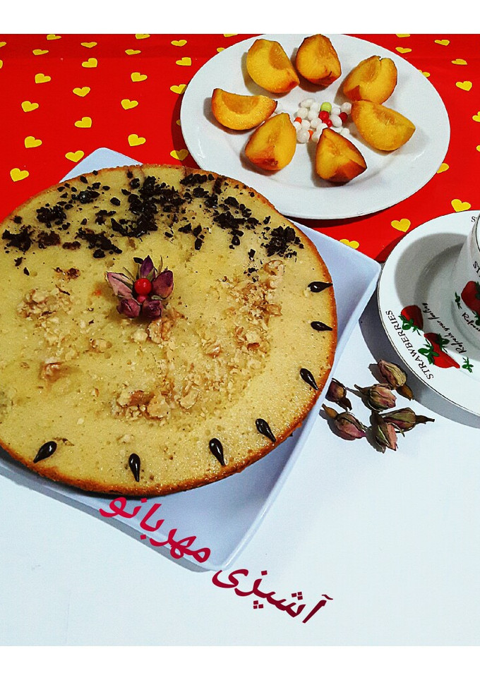 عکسی از دستور کیک صبحانه تابه ای