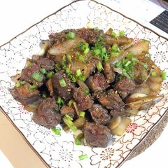A picture of Beef short ribs with Imari sauce.