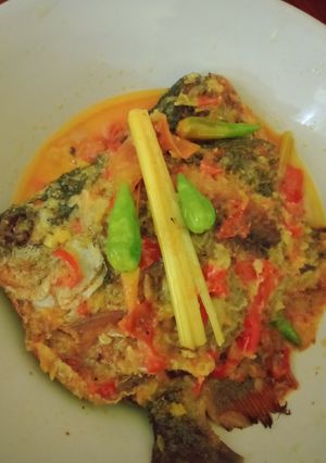 Foto resep Ikan bawal kuah santan / pesmol ikan bawal