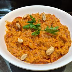 A picture of Kaddu ka bharta.