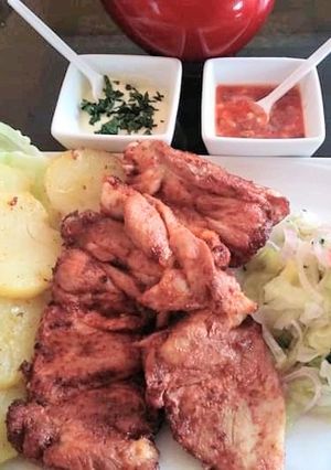 Una foto de Filetes de pollo anticuchado 👍🇵🇪