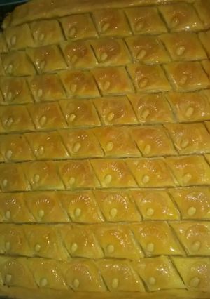 صورة لوصفة بقلاوة بدون آلة وصفة ناجحة ومضمونة 💯