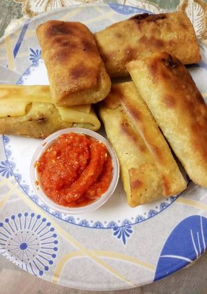 A picture of Paneer Spring roll.