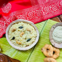 A picture of Khara Pongal (Bangalore style).