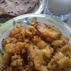 A picture of Aloo ki bhaji.