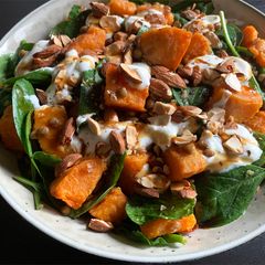 A picture of Sweet Potato, Lentil & Spinach Salad.