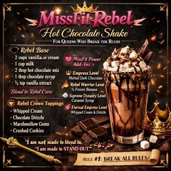 A picture of MissFit Rebel Hot Chocolate Shake.