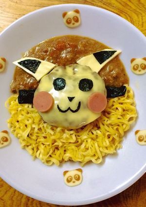 Hình của món Mì sốt Pikachu.