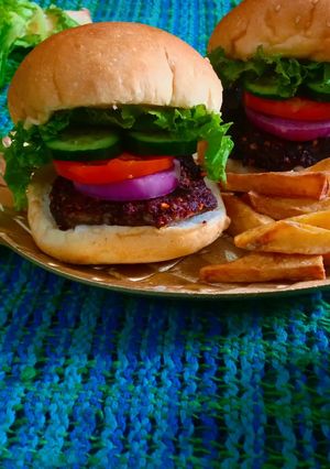 A picture of Beef burger.