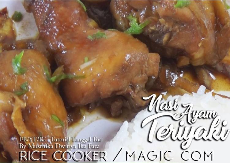 Nasi Ayam Teriyaki magic com / rice cooker kekinian ala emak jaman now