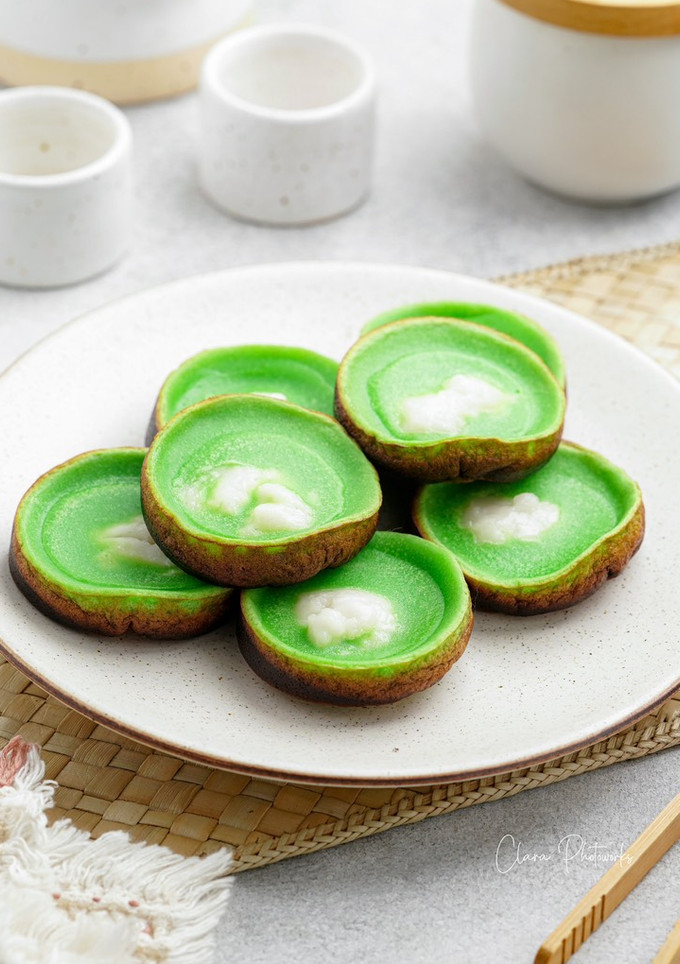 Foto resep Kue Lumpur Pandan tanpa Kentang vla Santan