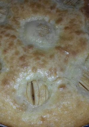 Una foto de Torta abanico de manzanas