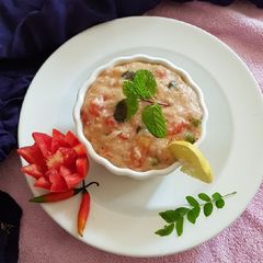 Oats Tomato Khichdi A picture of Oats Tomato Khichdi.