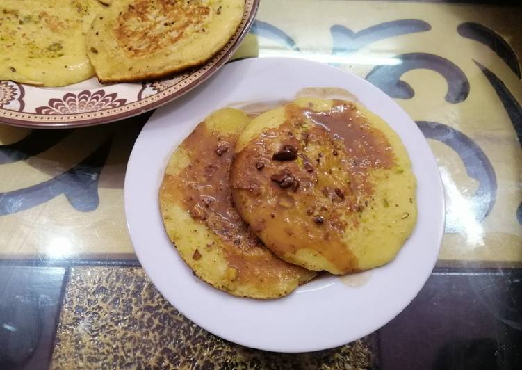 Recipe of Super Quick Homemade Custard Pistachio Pancakes