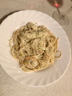 Garnélás tészta recept fotója